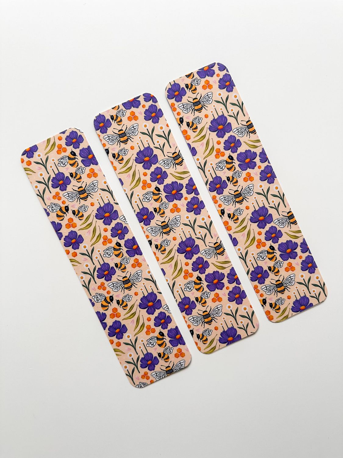 Bee Patterned Bookmark