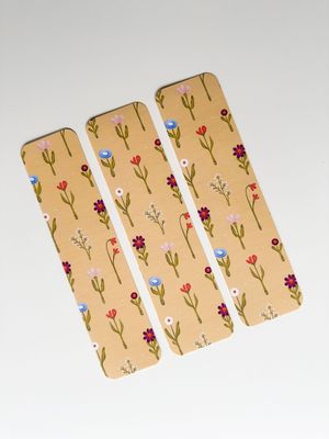 Wildflower Garden Patterned Bookmark