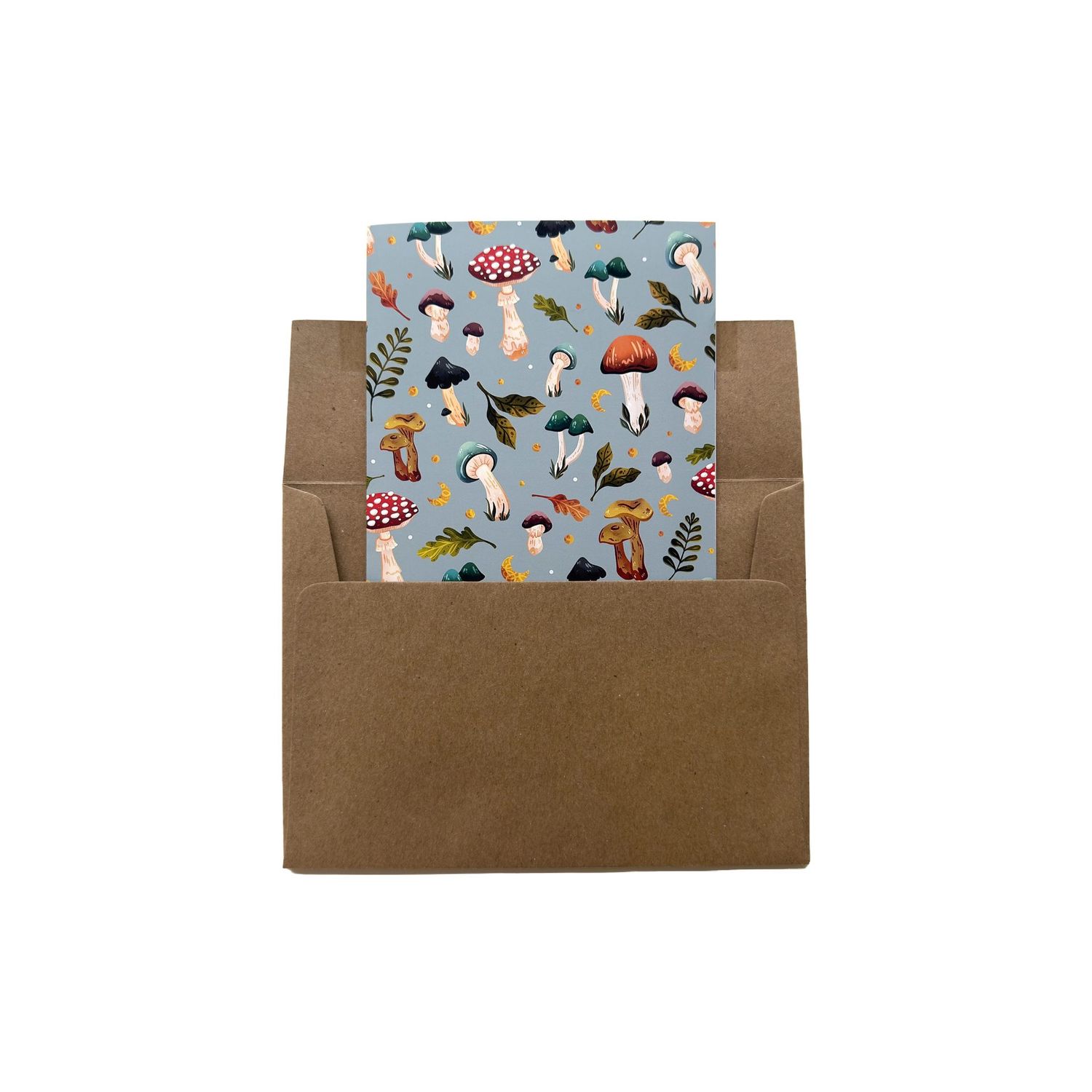 Mushroom Patterned Card