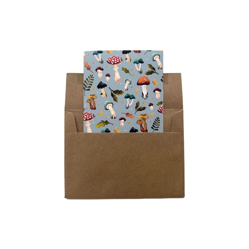 Mushroom Patterned Card