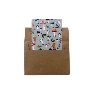 Mushroom Patterned Card