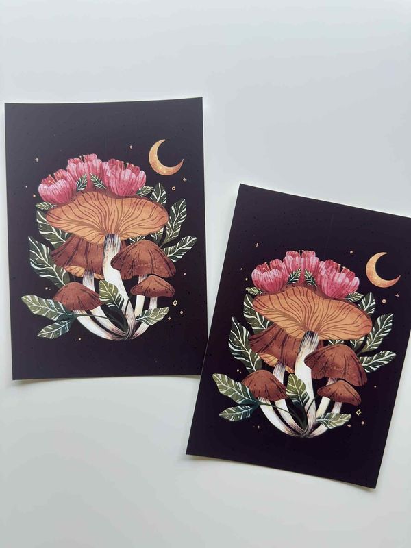 Floral Mushies 5x7 | B Grade Floral Mushies 5x7 | B Grade