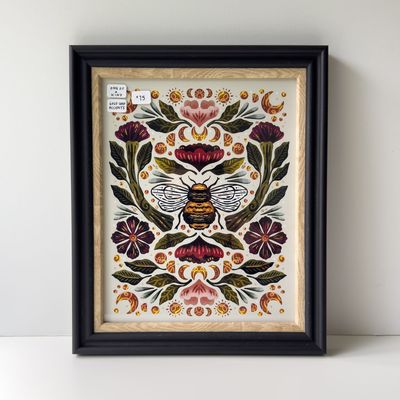 Original Framed 8x10 Bee