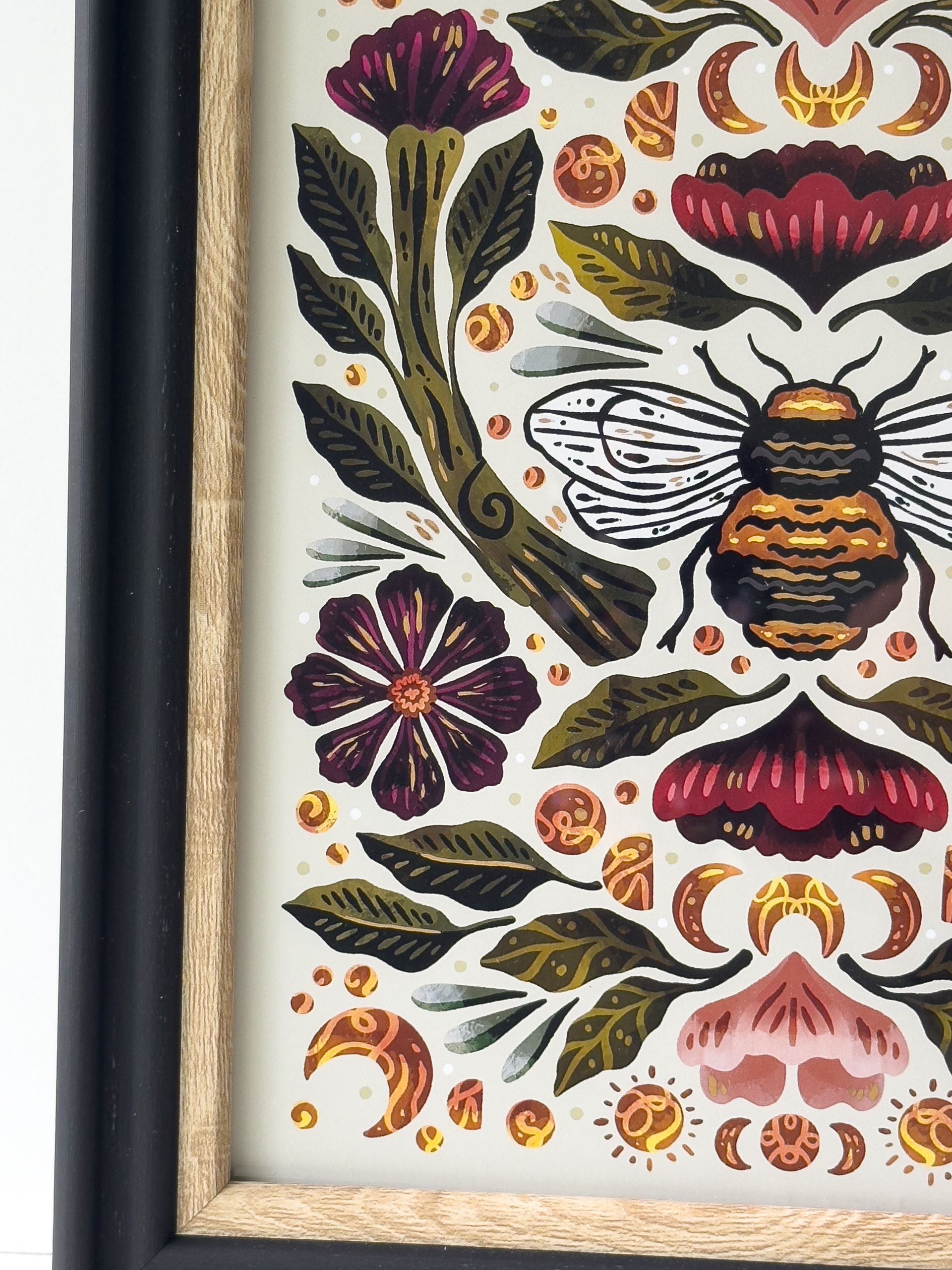 Original Framed 8x10 Bee
