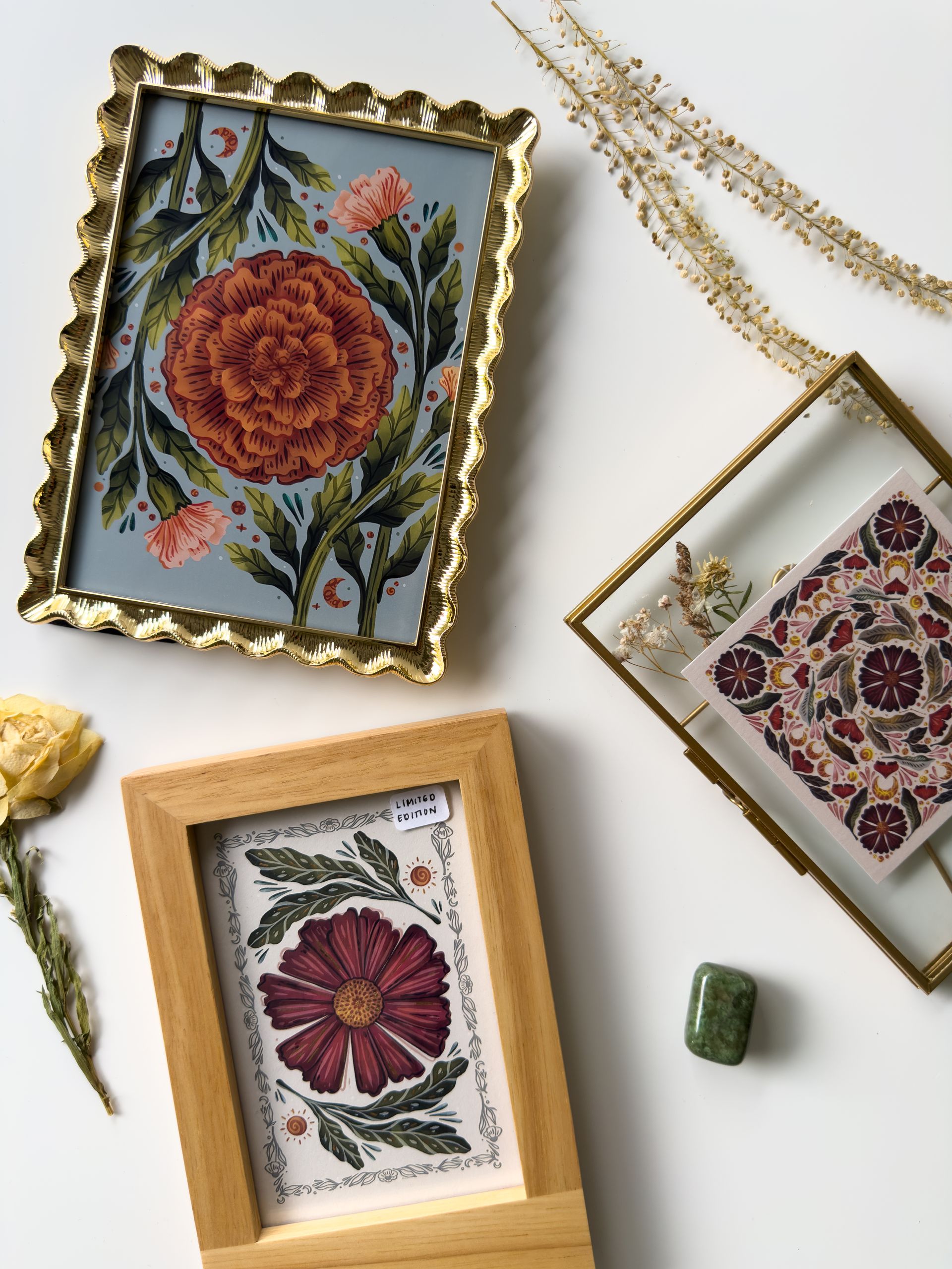 Framed 4x4 Botanical Balance