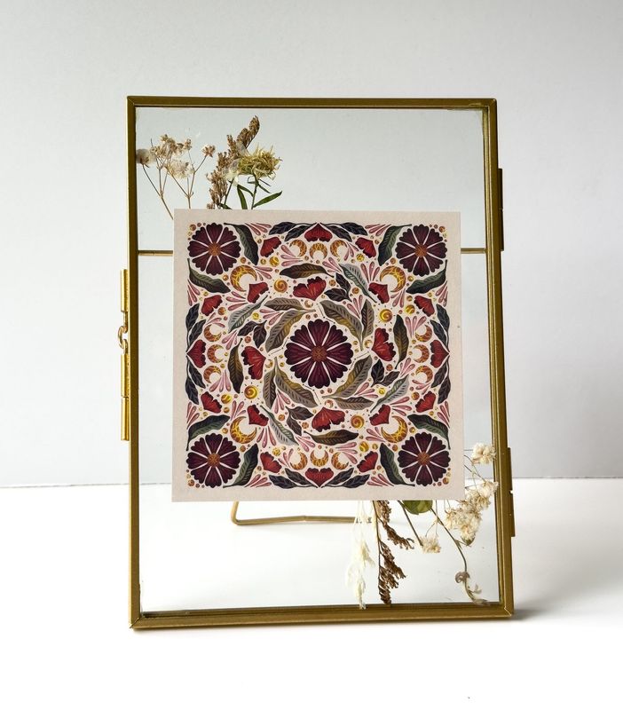 Framed 4x4 Botanical Balance