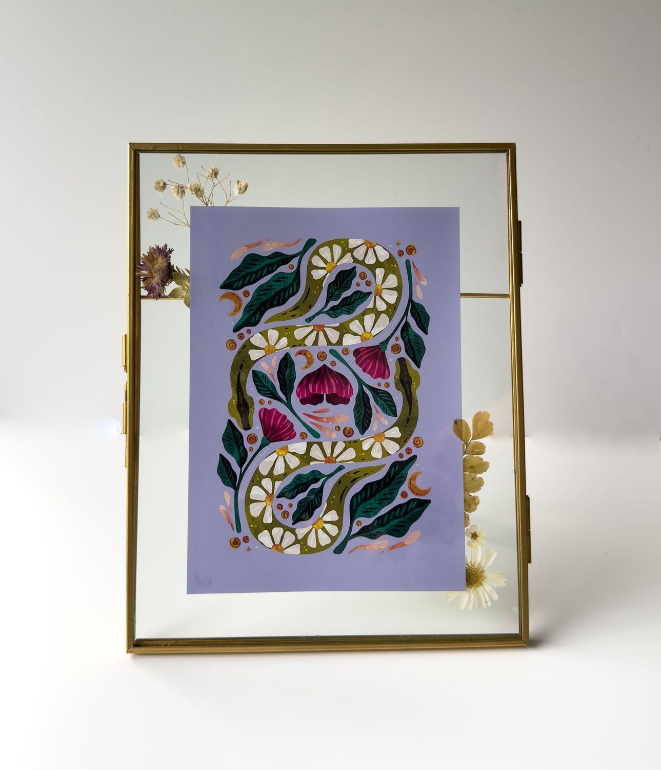 Framed 5x7 Summer Snake
