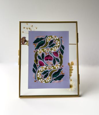 Framed 5x7 Summer Snake