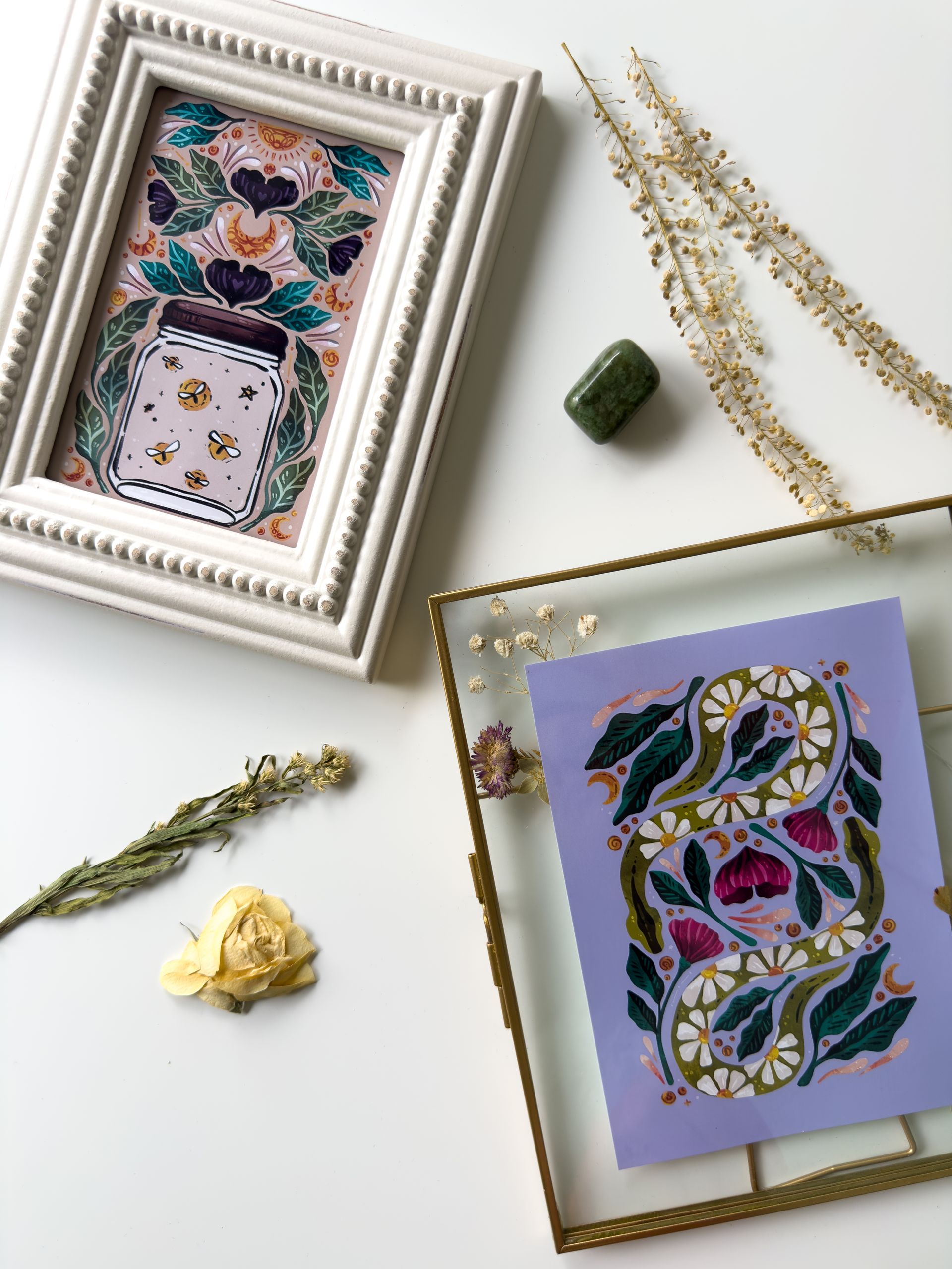 Framed 5x7 Summer Snake