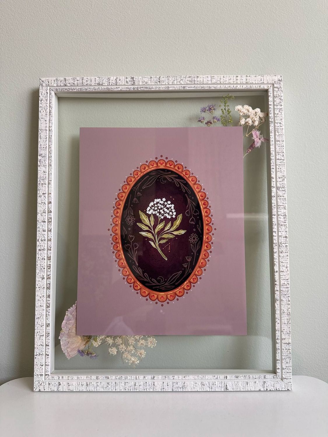 Framed 8x10 Moonlit Bloom