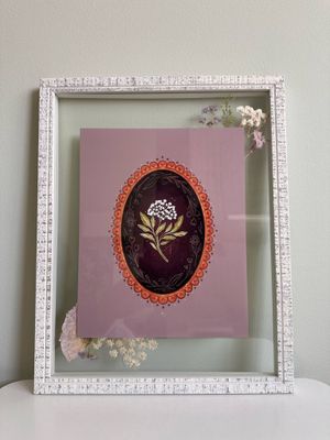 Framed 8x10 Moonlit Bloom