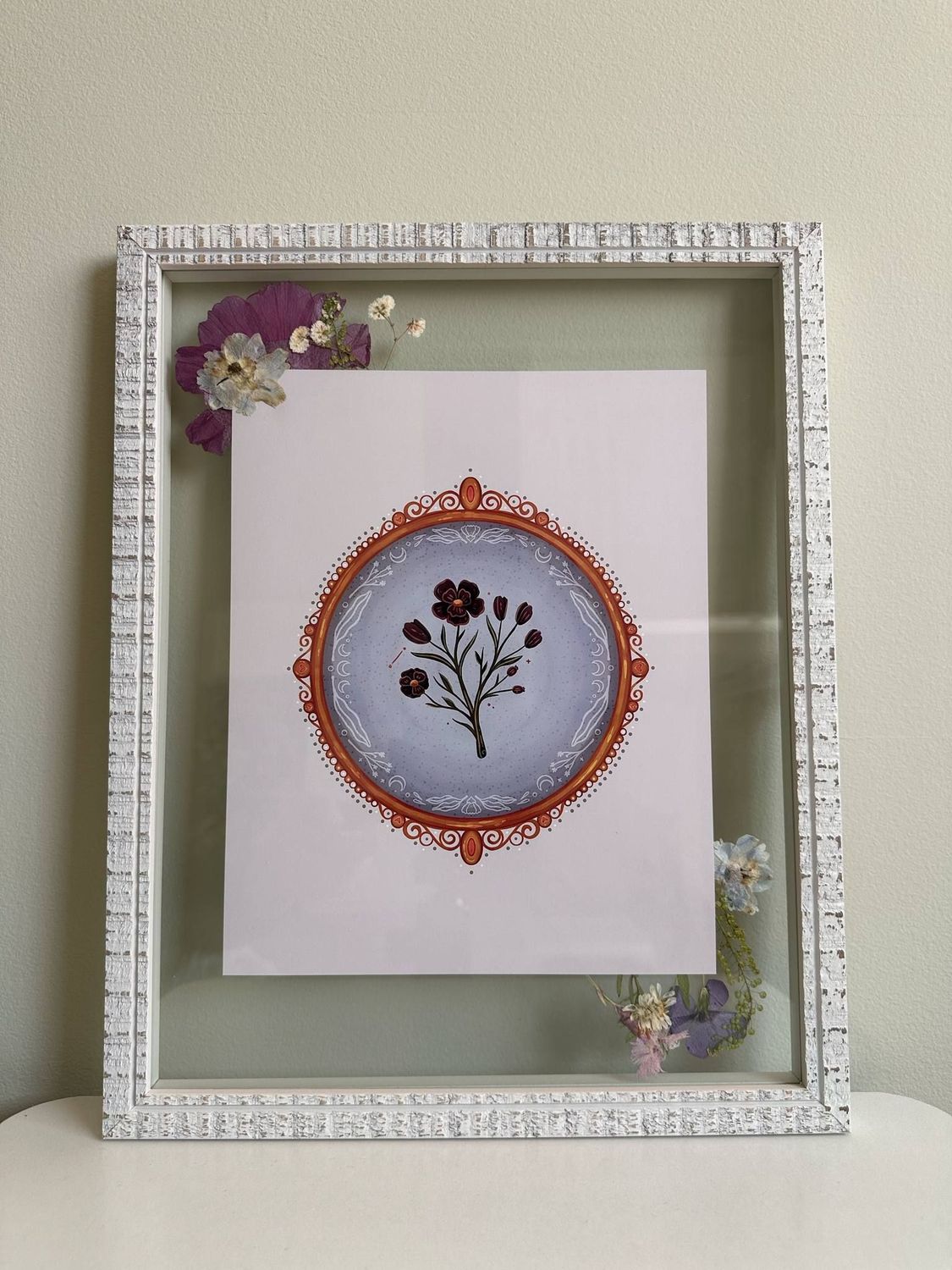 Framed 8x10 Twilight Petal