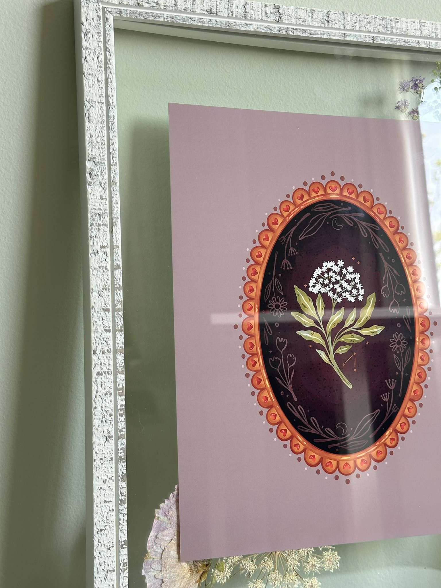 Framed 8x10 Moonlit Bloom