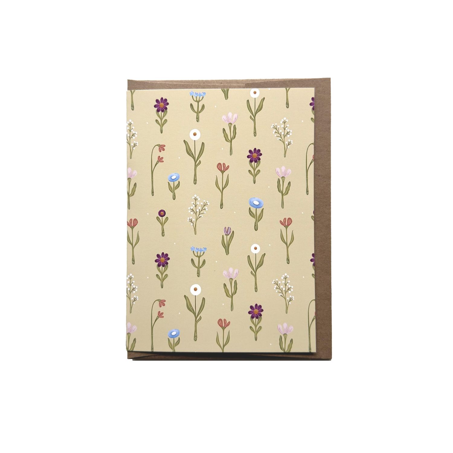 Wildflower Garden Patterned Card