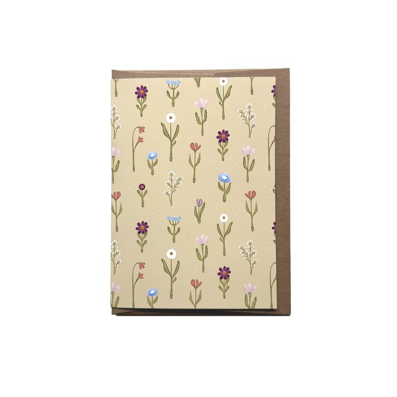 Wildflower Garden Patterned Card Wildflower Garden Patterned Card