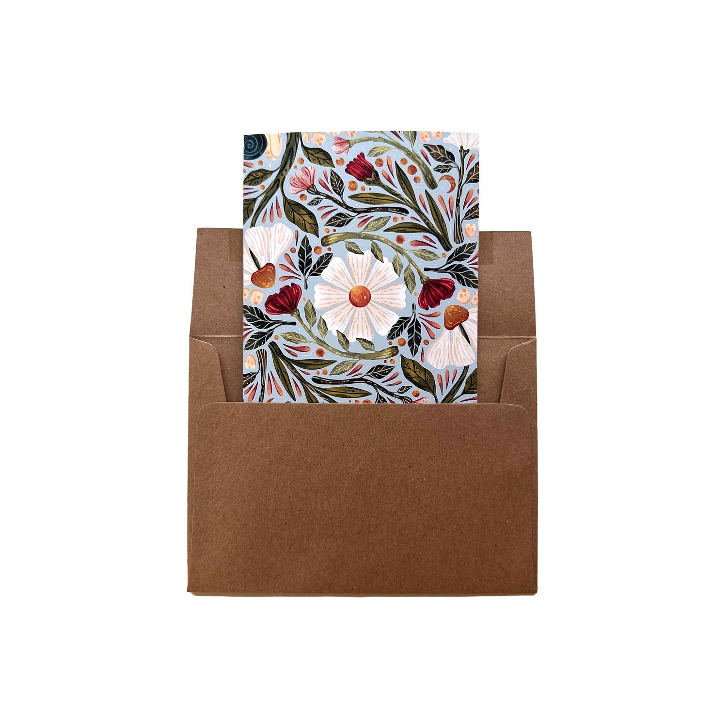 Snail and Flower Garden Card