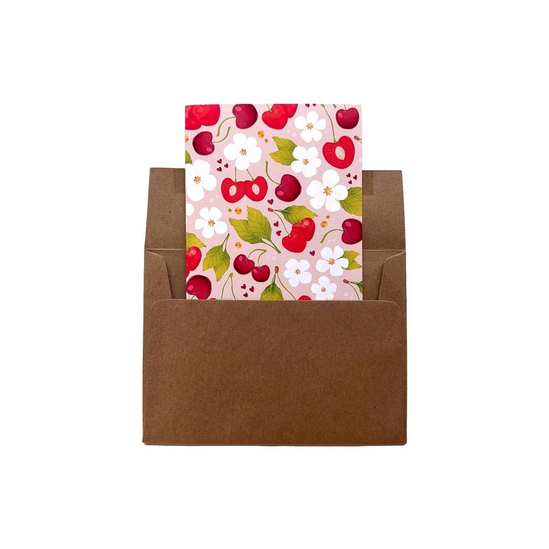 Cherry Patterned Card Cherry Patterned Card