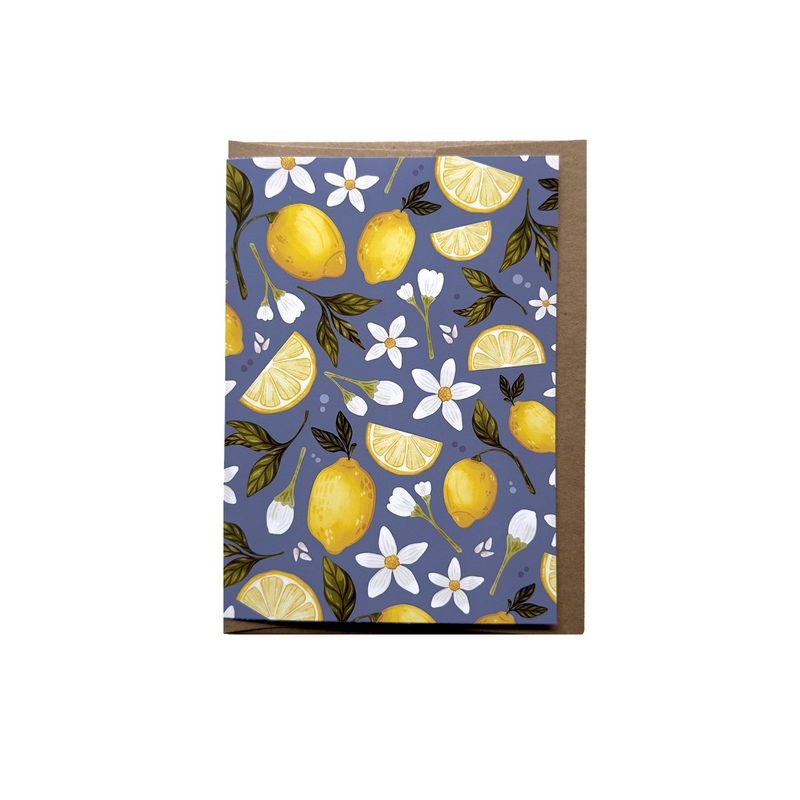 Lemon Patterned Card Lemon Patterned Card