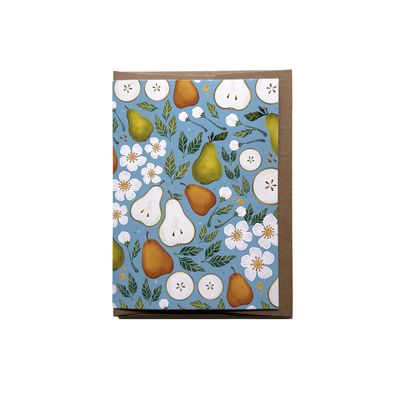 Pear Patterned Card