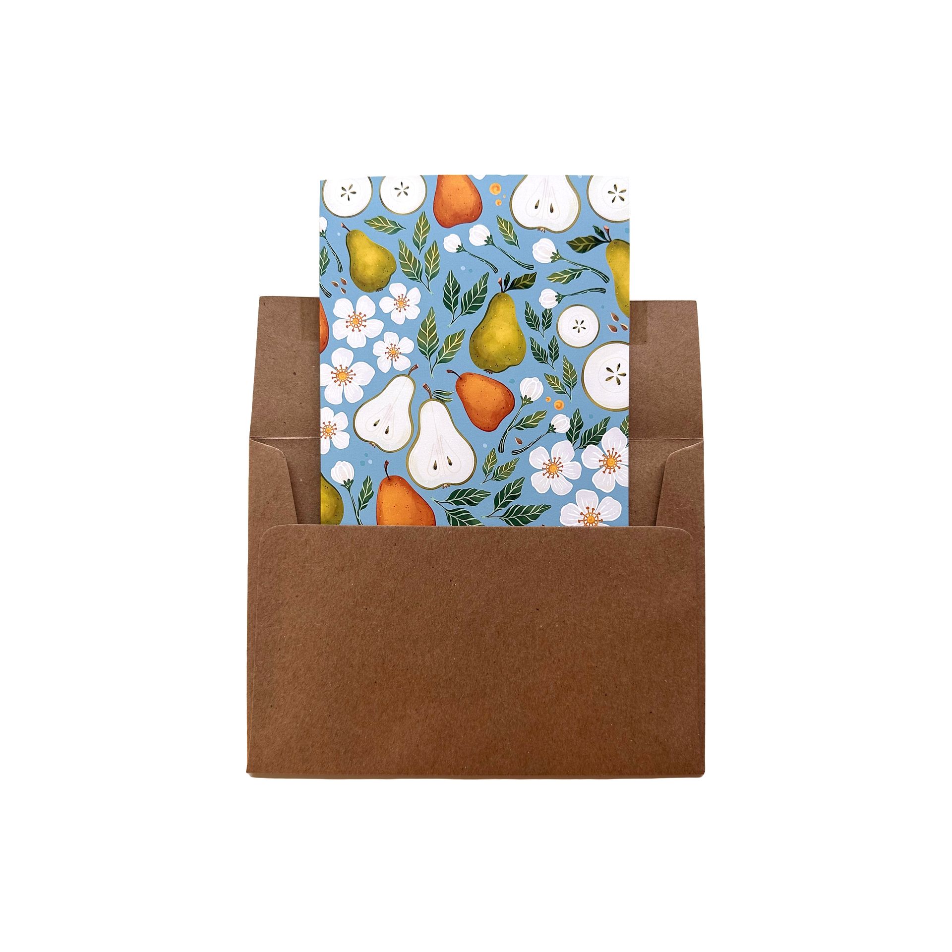 Pear Patterned Card