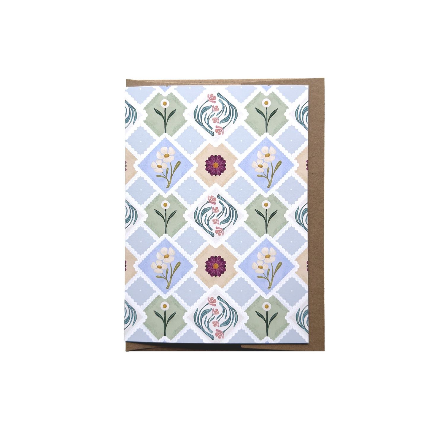 Lace Floral Patterned Card