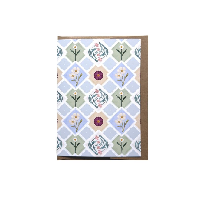 Lace Floral Patterned Card Lace Floral Patterned Card