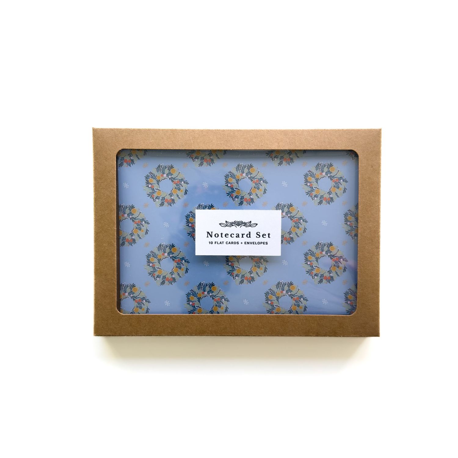 Wreath Pattern Notecard Set Wreath Pattern Notecard Set