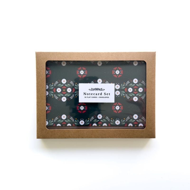 Holiday Sweater Pattern Notecard Set Holiday Sweater Pattern Notecard Set