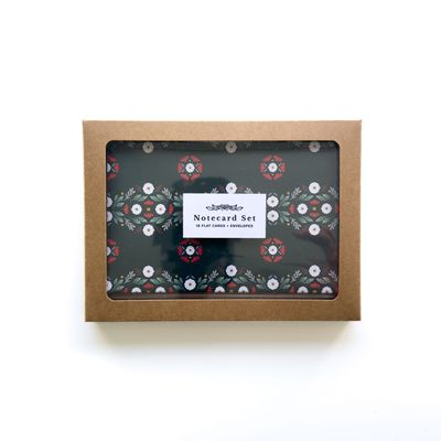 Holiday Sweater Pattern Notecard Set Holiday Sweater Pattern Notecard Set