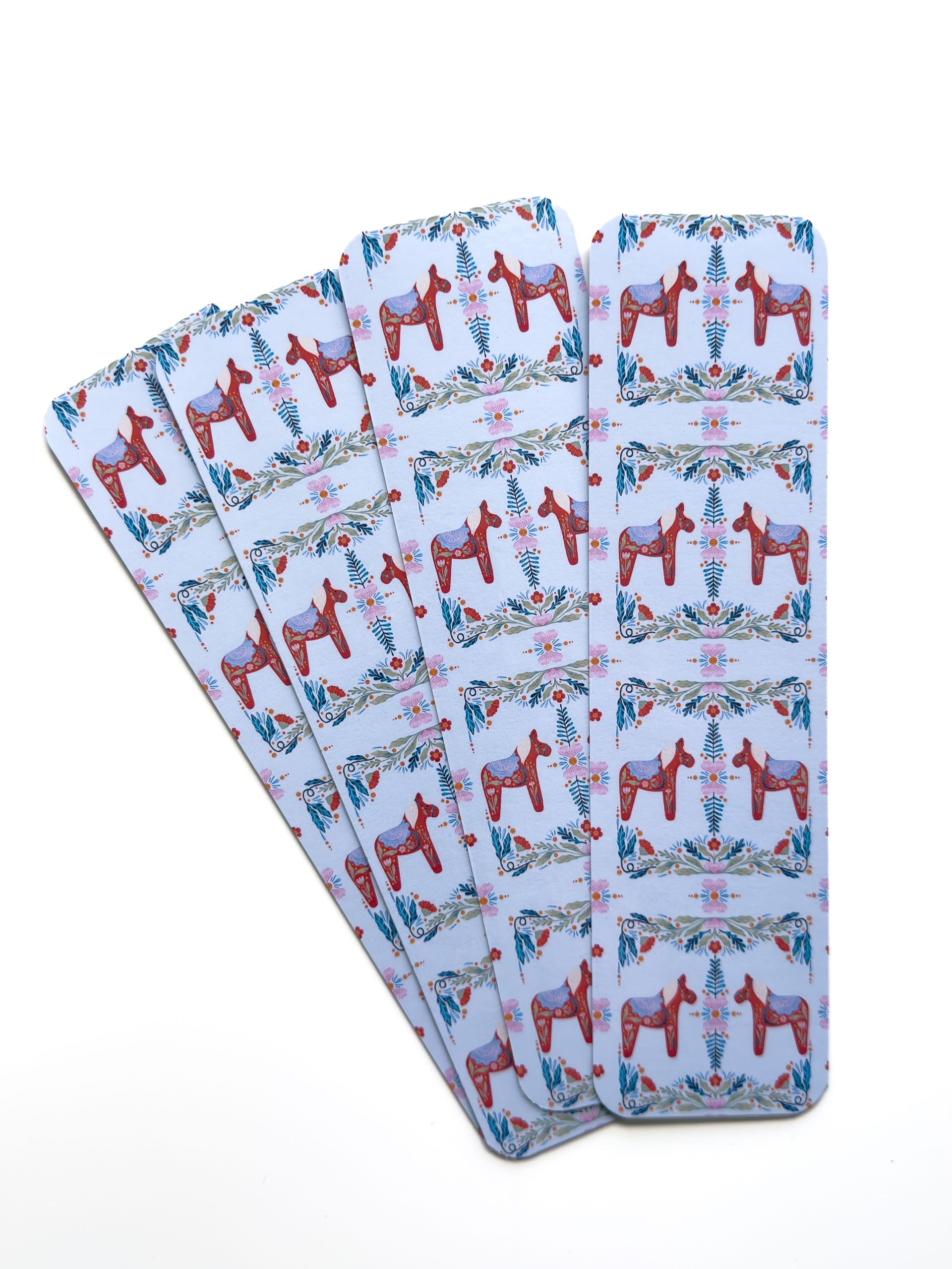 Scandinavian Horse Patterned Bookmark