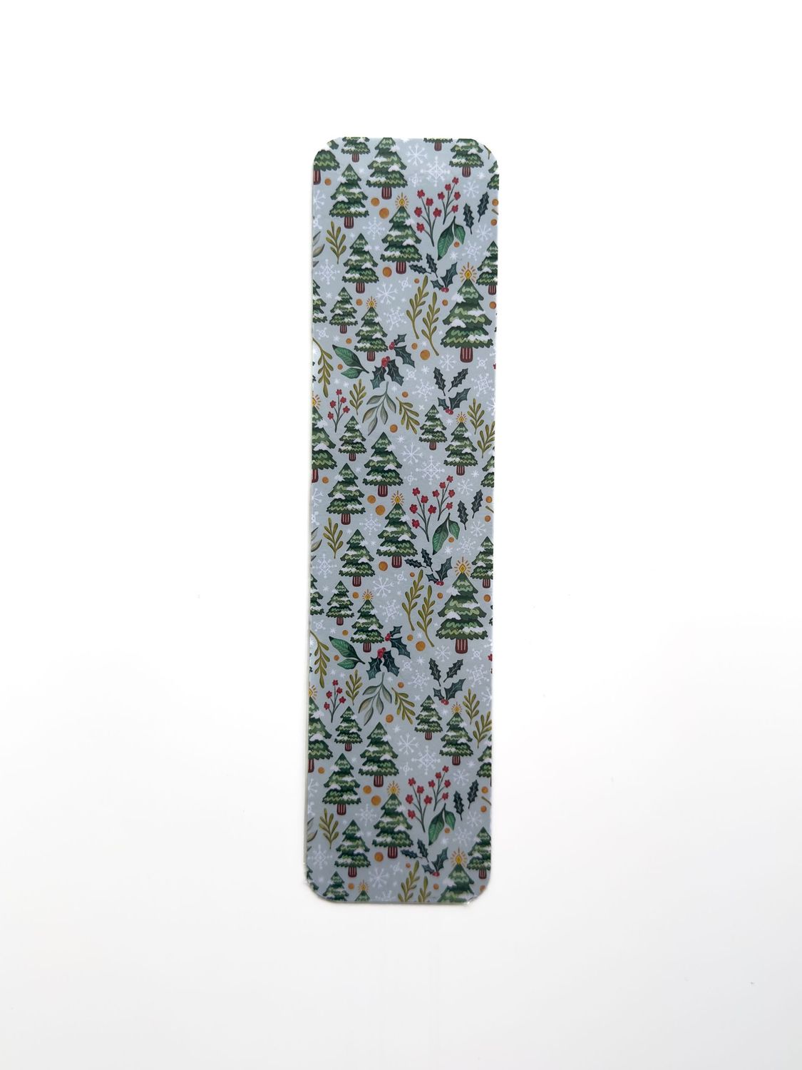 Snowy Evergreens Patterned Bookmark Snowy Evergreens Patterned Bookmark