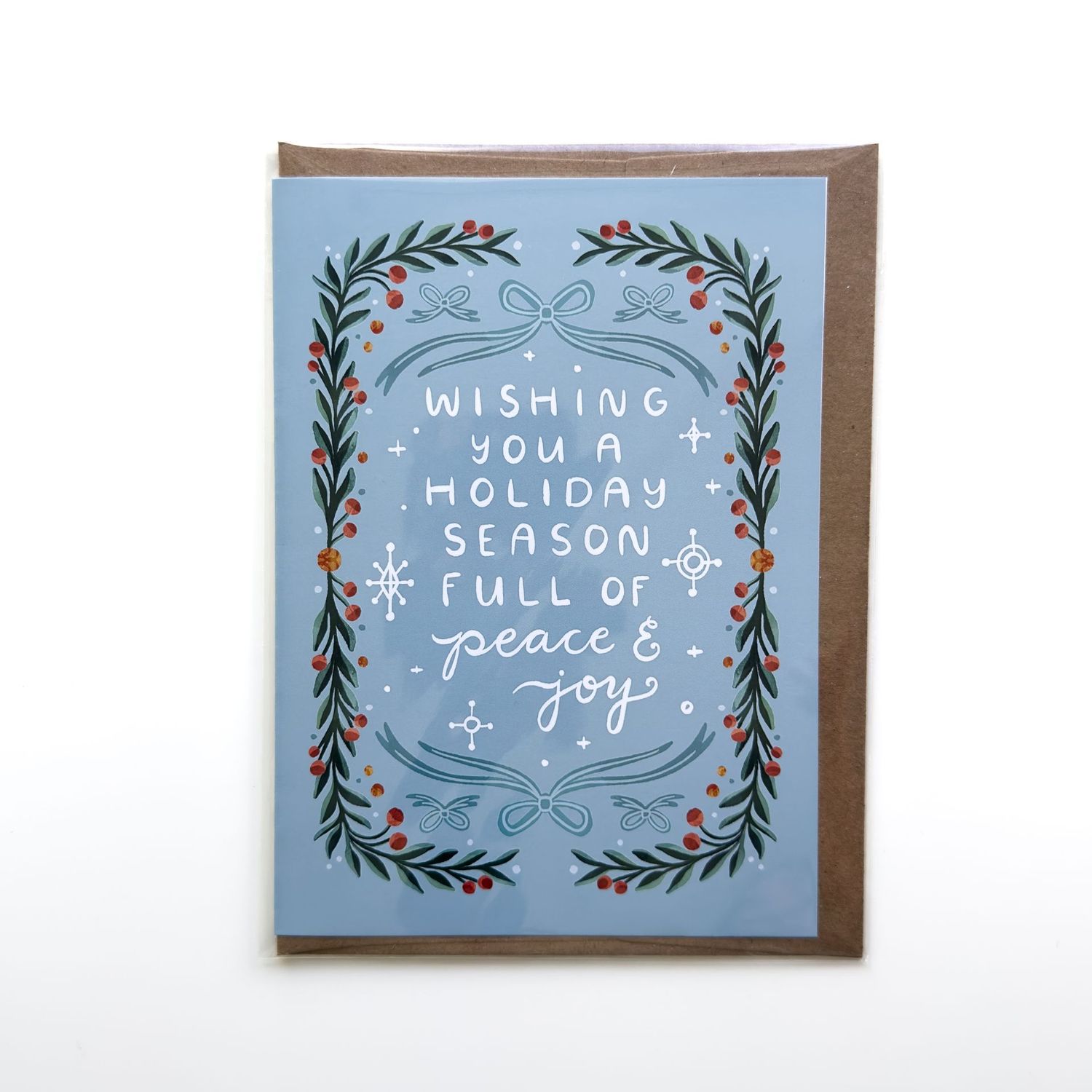 Wishing You a Holiday Season Full of Peace and Joy Card Wishing You a Holiday Season Full of Peace and Joy Card