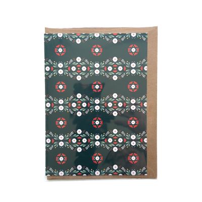 Holiday Sweater Pattern Greeting Card Holiday Sweater Pattern Greeting Card