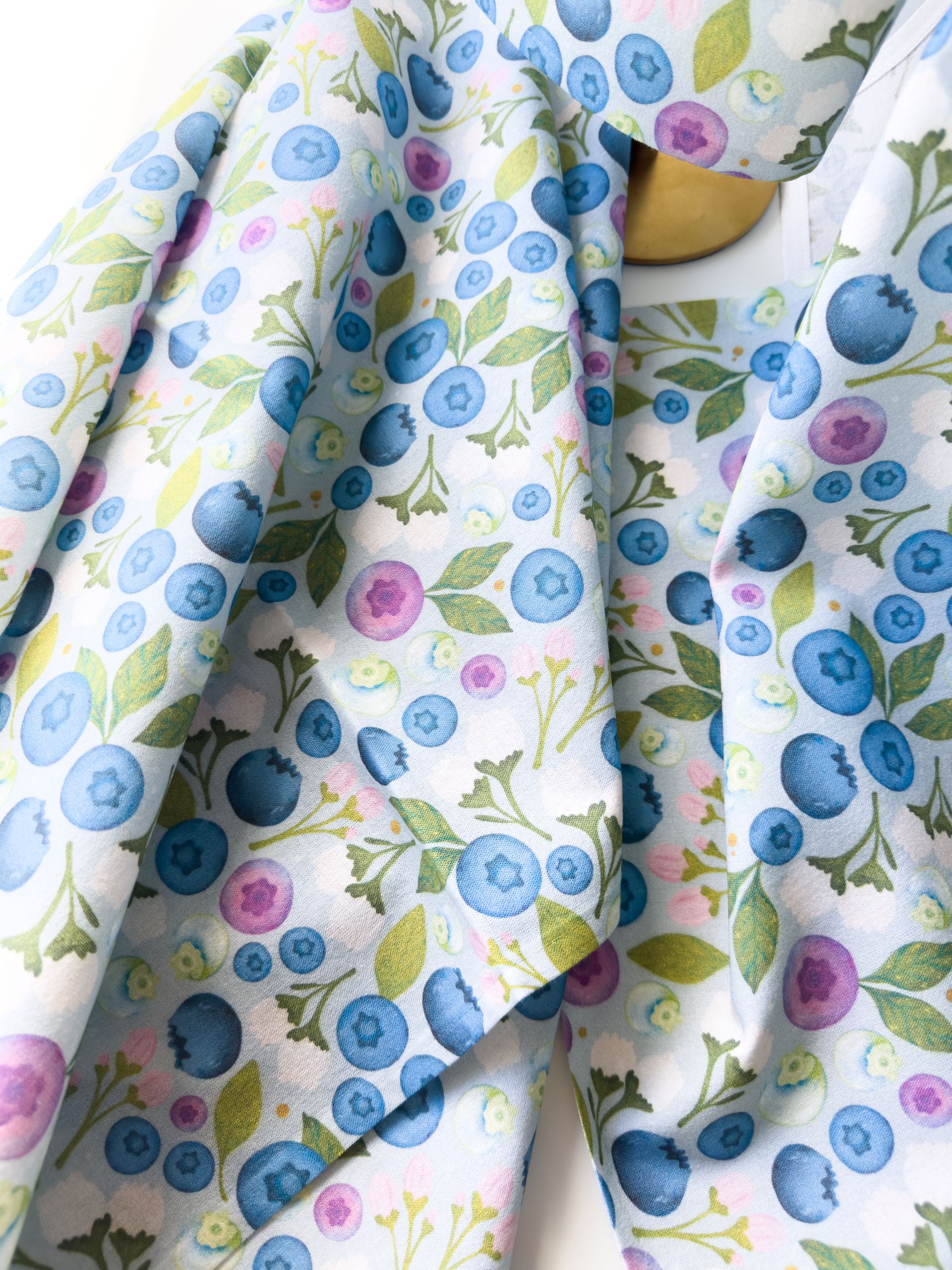 Blueberry Pattern Tea Towel