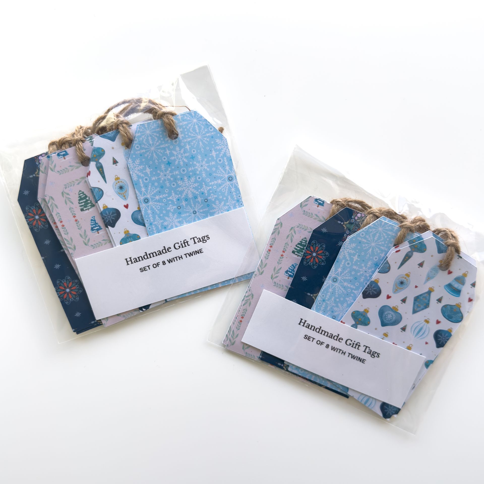Blue and Pink Handmade Gift Tags