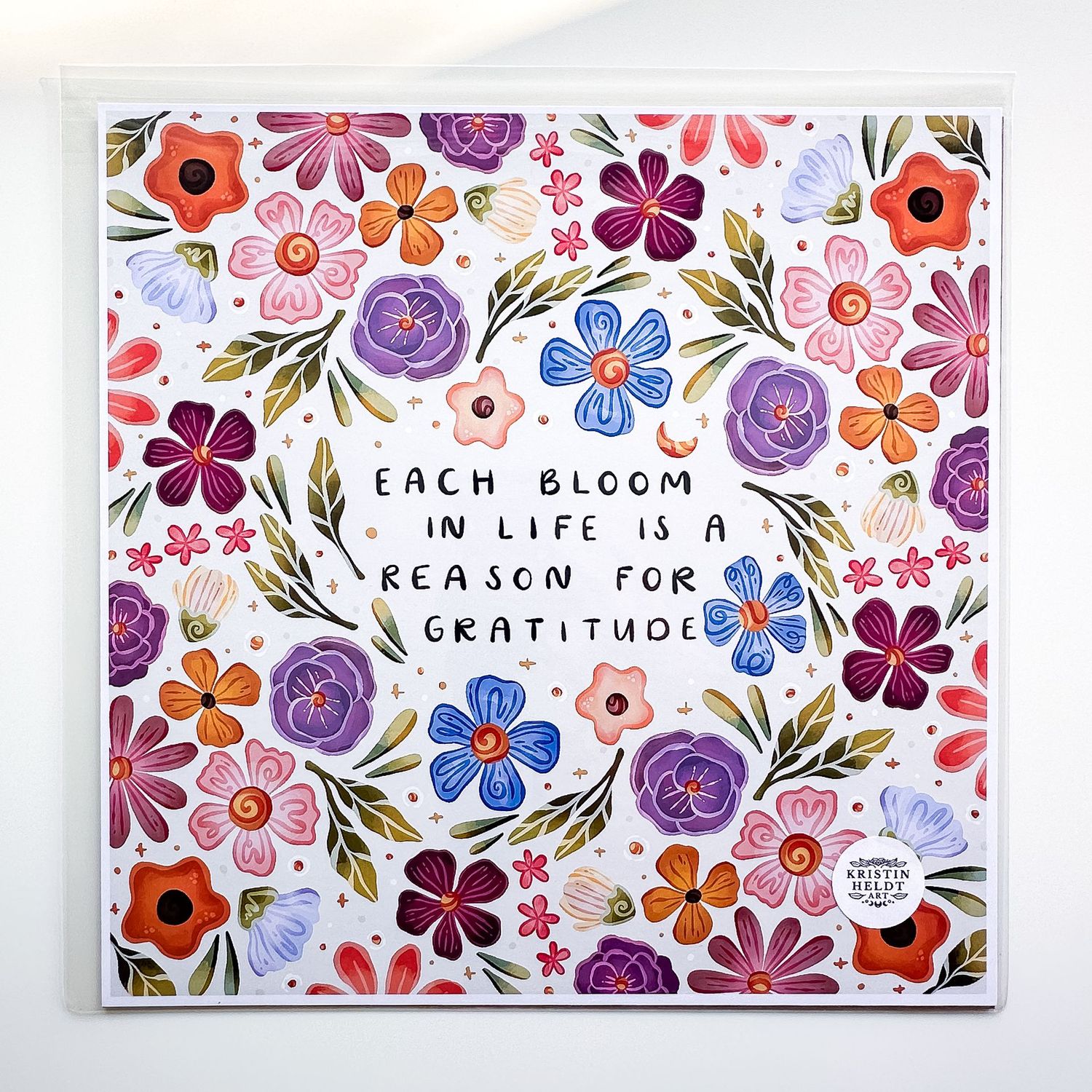 Each Bloom in Life is a Reason for Gratitude 12x12