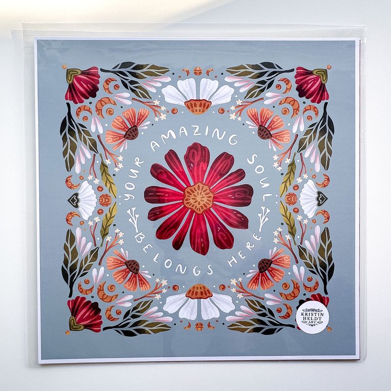 Your Amazing Soul Belongs Here 12x12