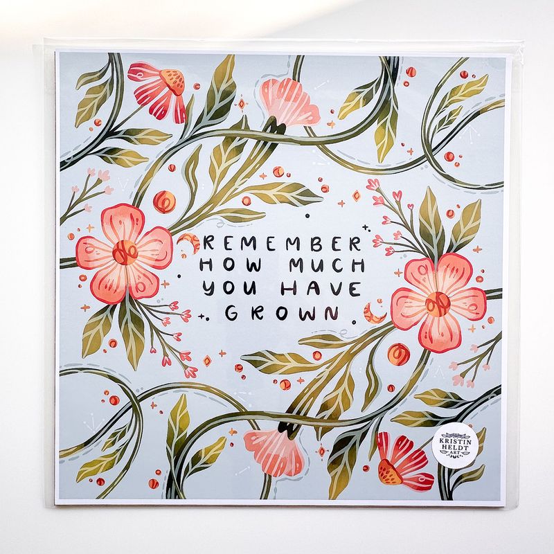 Remember How Much You Have Grown 12x12