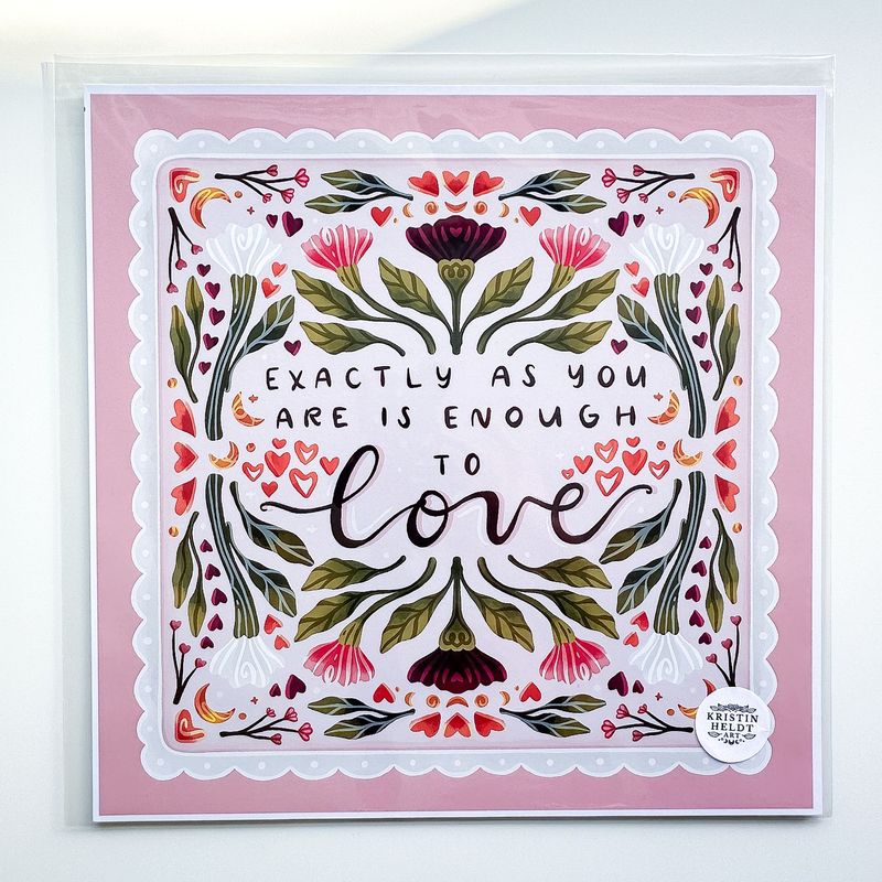 Exactly As You Are is Enough to Love 12x12