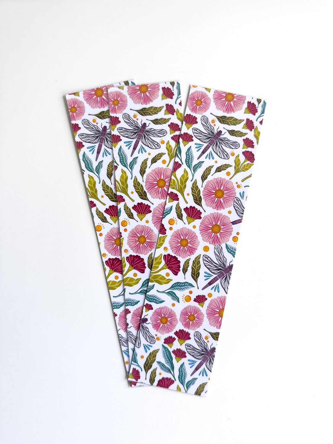 Dragonfly Patterned Bookmark