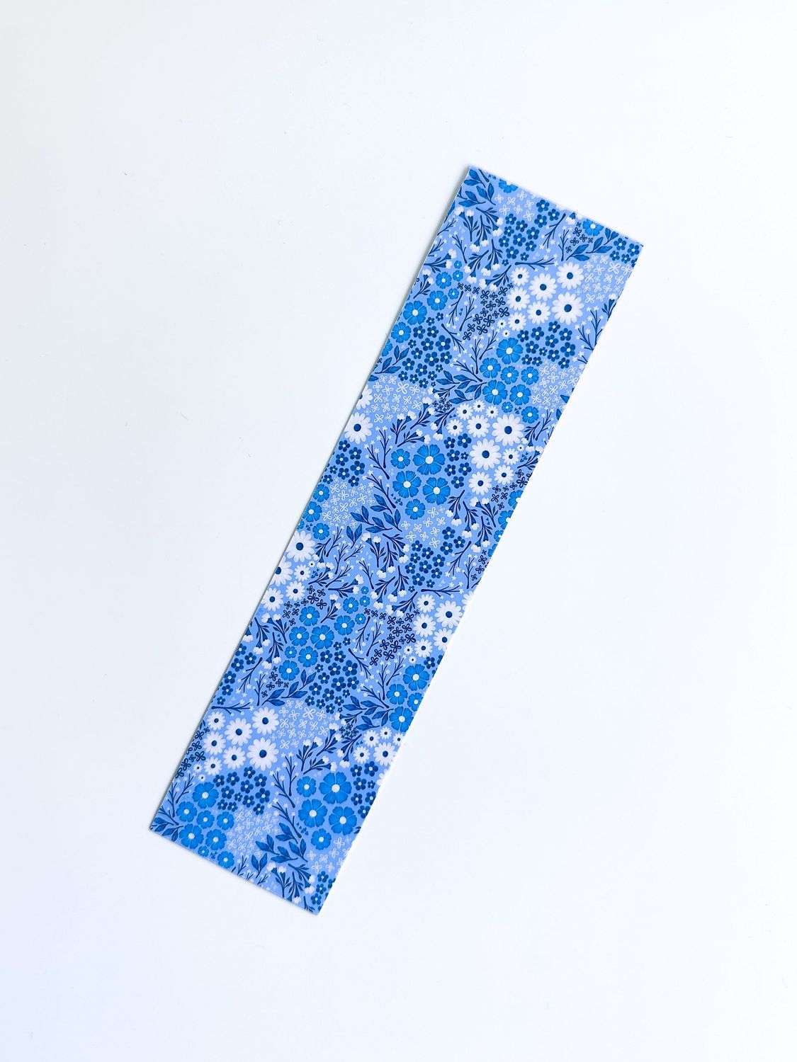 Busy Blue Patterned Bookmark