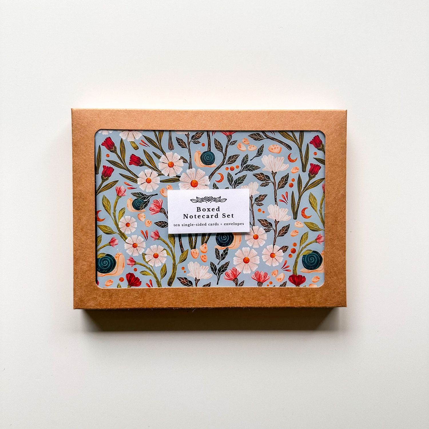 Snail and Flowers Notecard Boxed Set Snail and Flowers Notecard Boxed Set