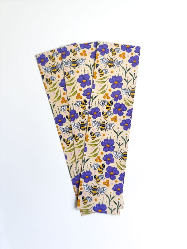 Bee Patterned Bookmark