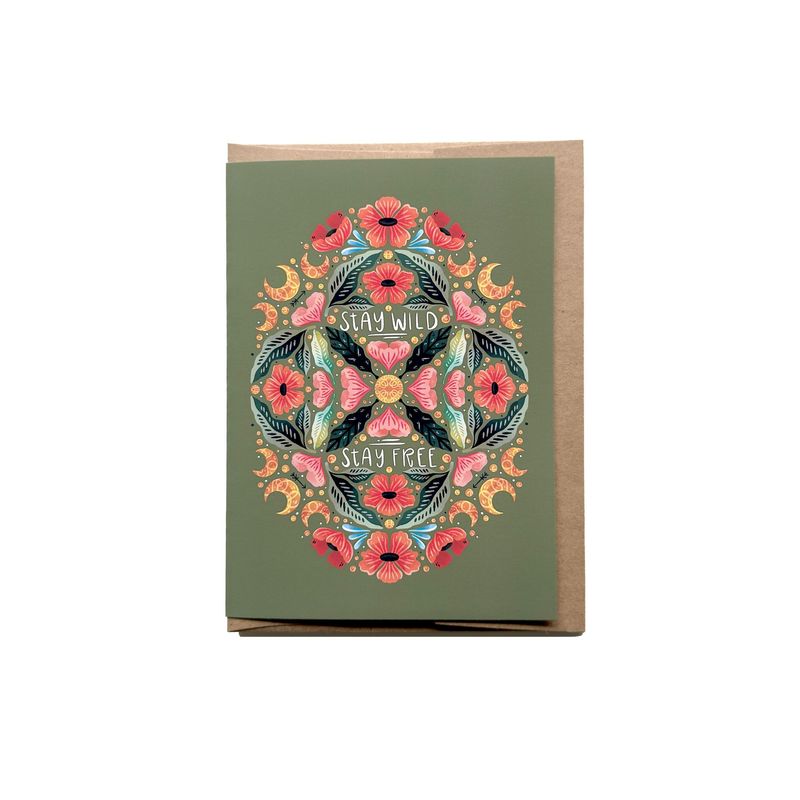 Stay Wild Stay Free Card