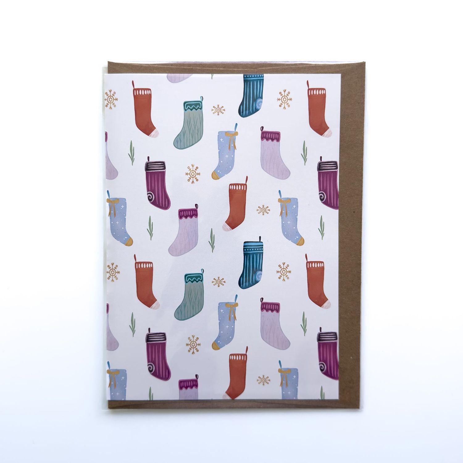 Stocking Patterned Card