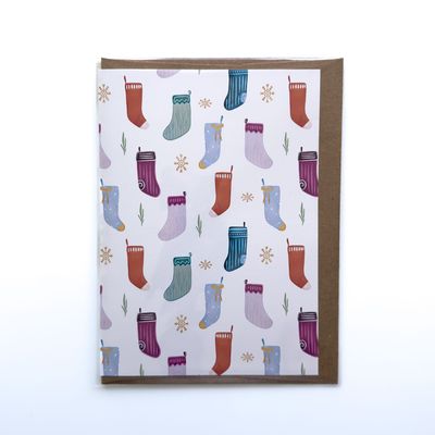 Stocking Patterned Card