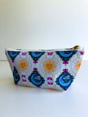 Moon and Sun Harlequin Style Pattern Accessory Pouch Moon and Sun Harlequin Style Pattern Accessory Pouch