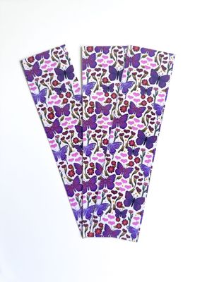 Butterfly Pink and Purple Patterned Bookmark Butterfly Pink and Purple Patterned Bookmark