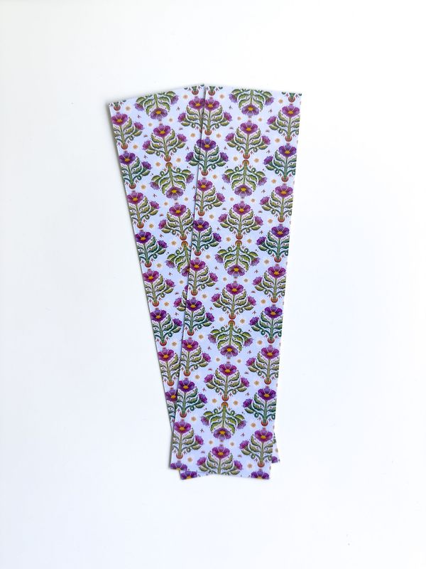 Fan Flower Patterned Bookmark