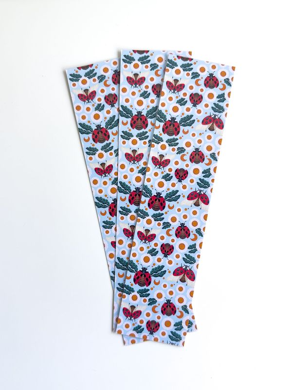 Ladybug Patterned Bookmark
